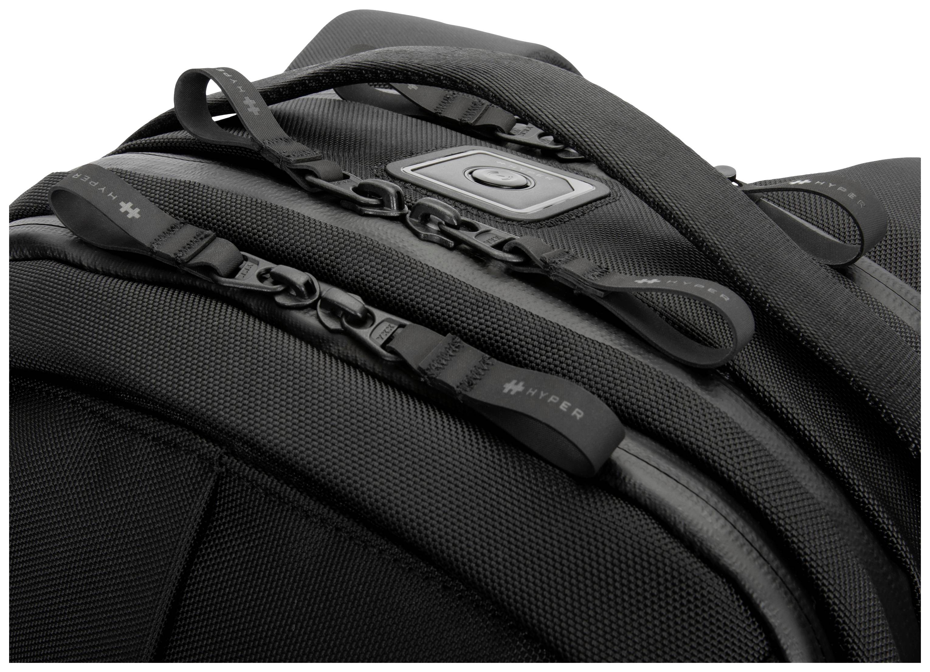 HYPER Notebook Rucksack HyperPack Pro Passend für maximal: 40,6 cm (16") Schwarz