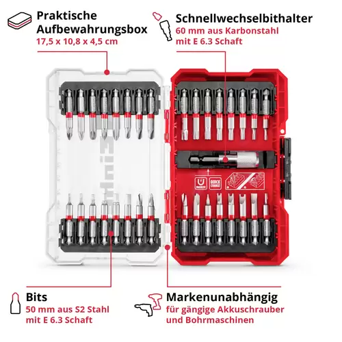 Einhell 118903 Bit-Set 33teilig Einhell 118903 Bit-Set 33teilig