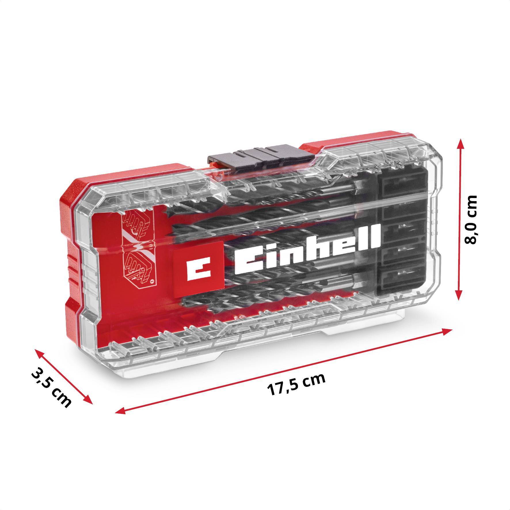Einhell 108733 Holz-Spiralbohrer-Set 10teilig 3 mm, 4 mm, 5 mm, 6 mm, 7 mm, 8mm 1 Set