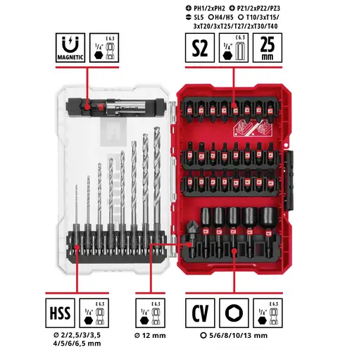 Einhell 108773 39teilig Bohrer- und Bit-Sortiment Einhell 108773 39teilig Bohrer- und Bit-Sortiment