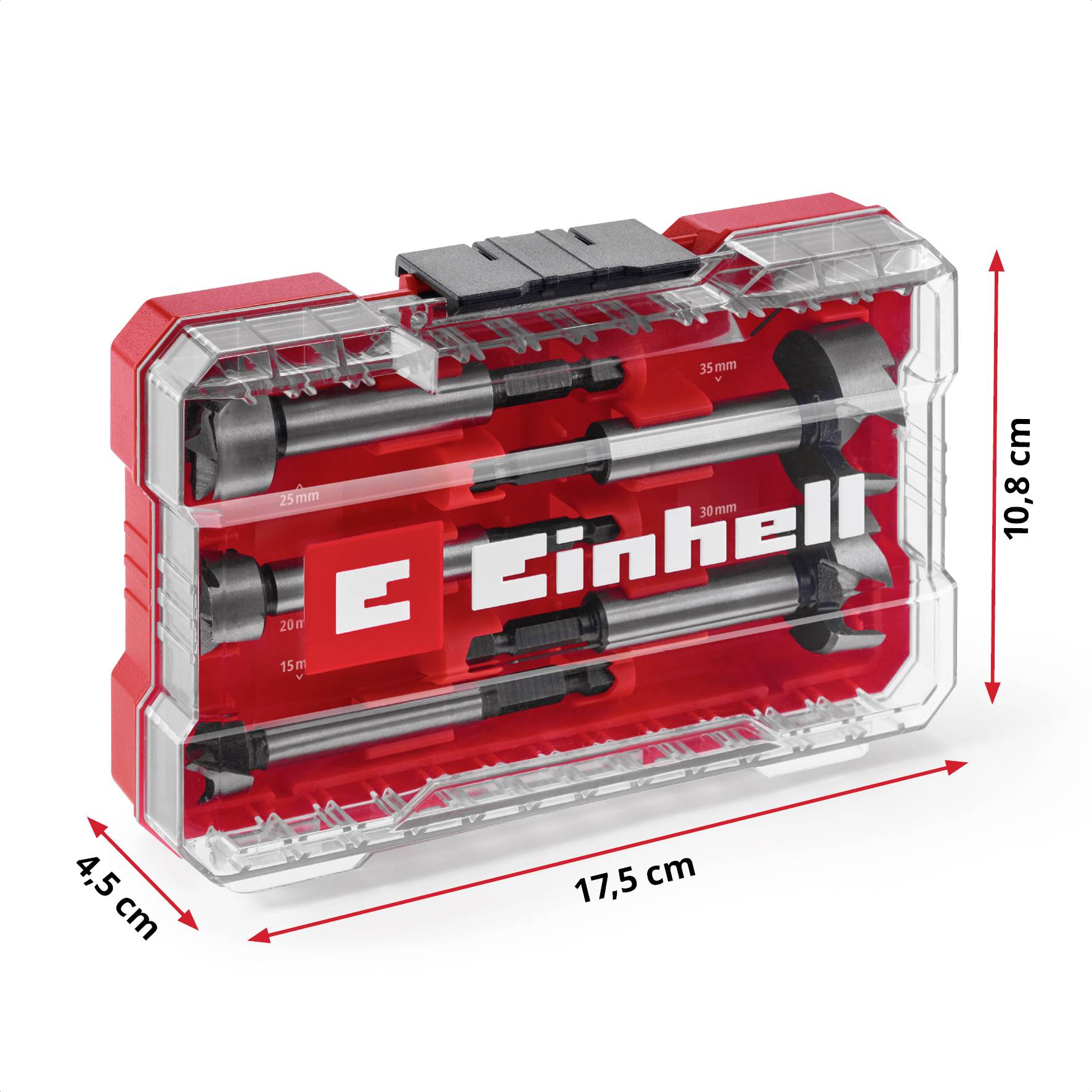 Einhell 706003 Forstnerbohrer-Set 5teilig 15 mm, 20 mm, 25 mm, 30 mm, 35mm 1 Set