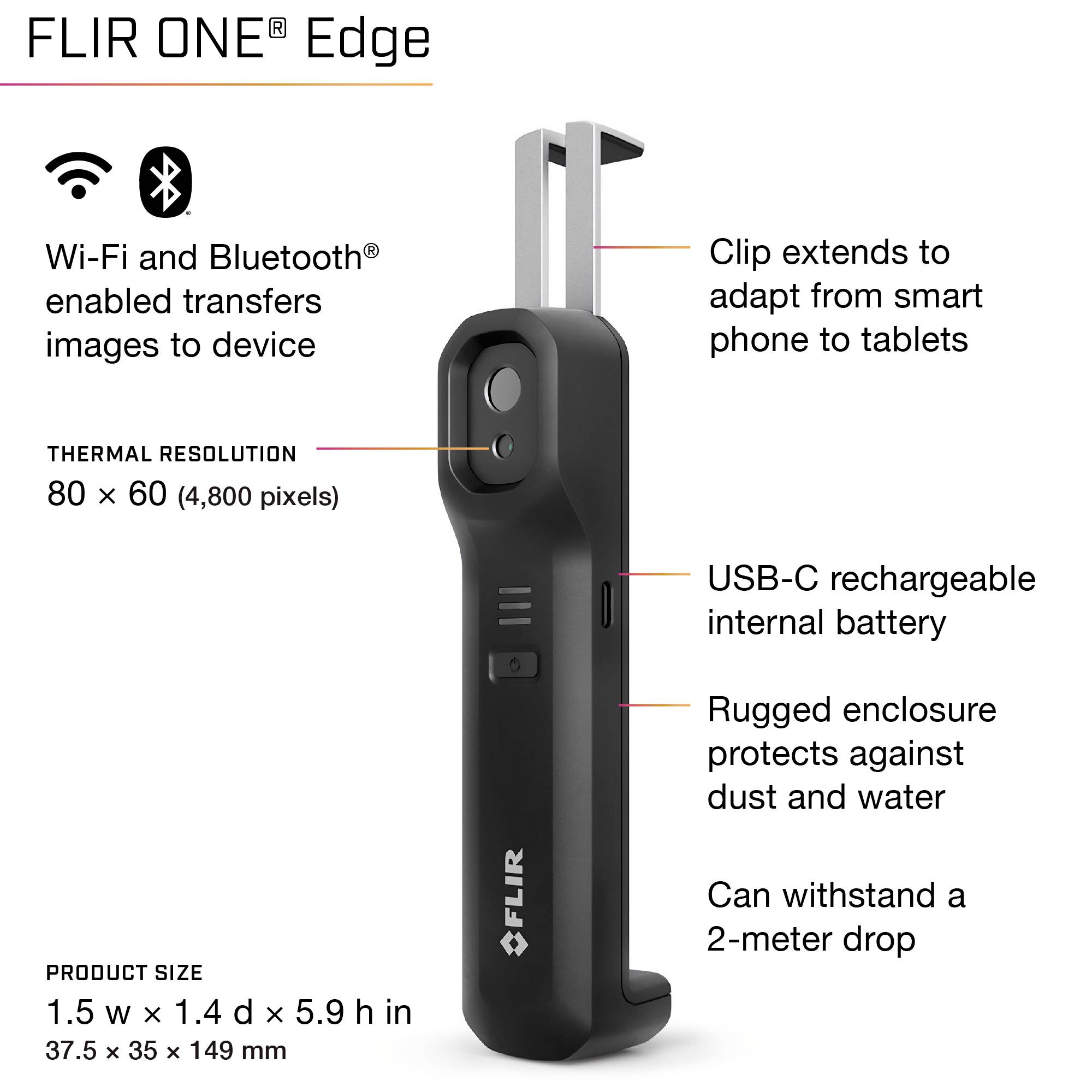 FLIR EDGE Wärmebildkamera -20 bis 120°C 8.7Hz