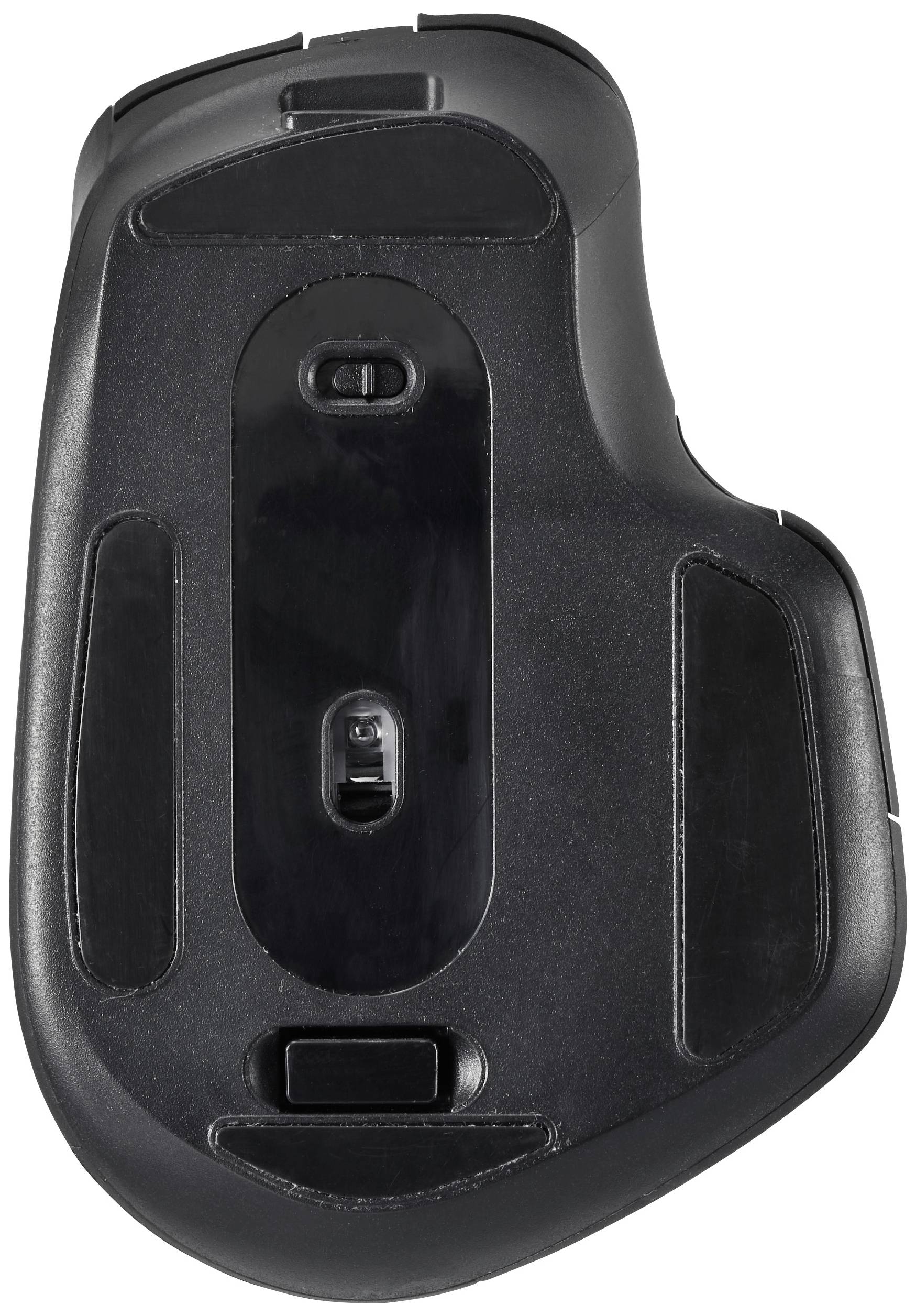 Renkforce RF-OBTM-500 Ergonomische Maus Kabellos Optisch Schwarz 8 Tasten 3200 dpi Ergonomisch, Multipair-Funktion