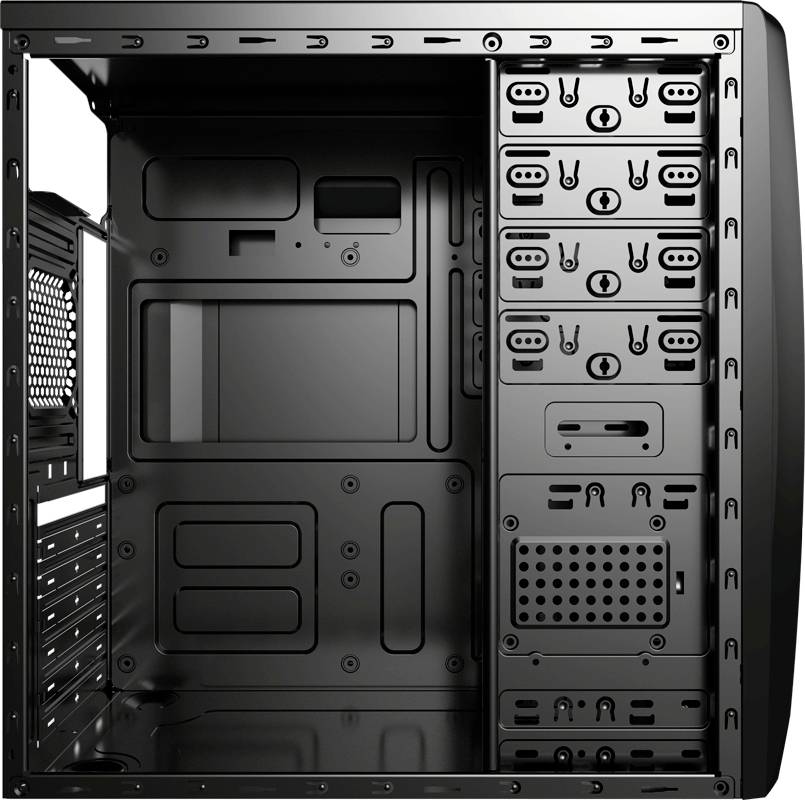AeroCool CS‐1102 Midi-Tower PC-Gehäuse Schwarz