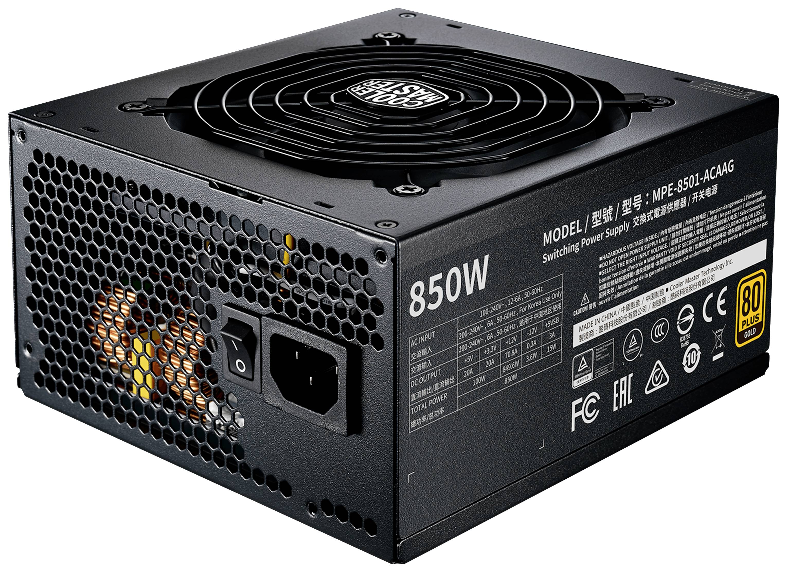 Cooler Master MWE Gold 850 - V2 Full Modular PC Netzteil 850 W 80PLUS® Gold