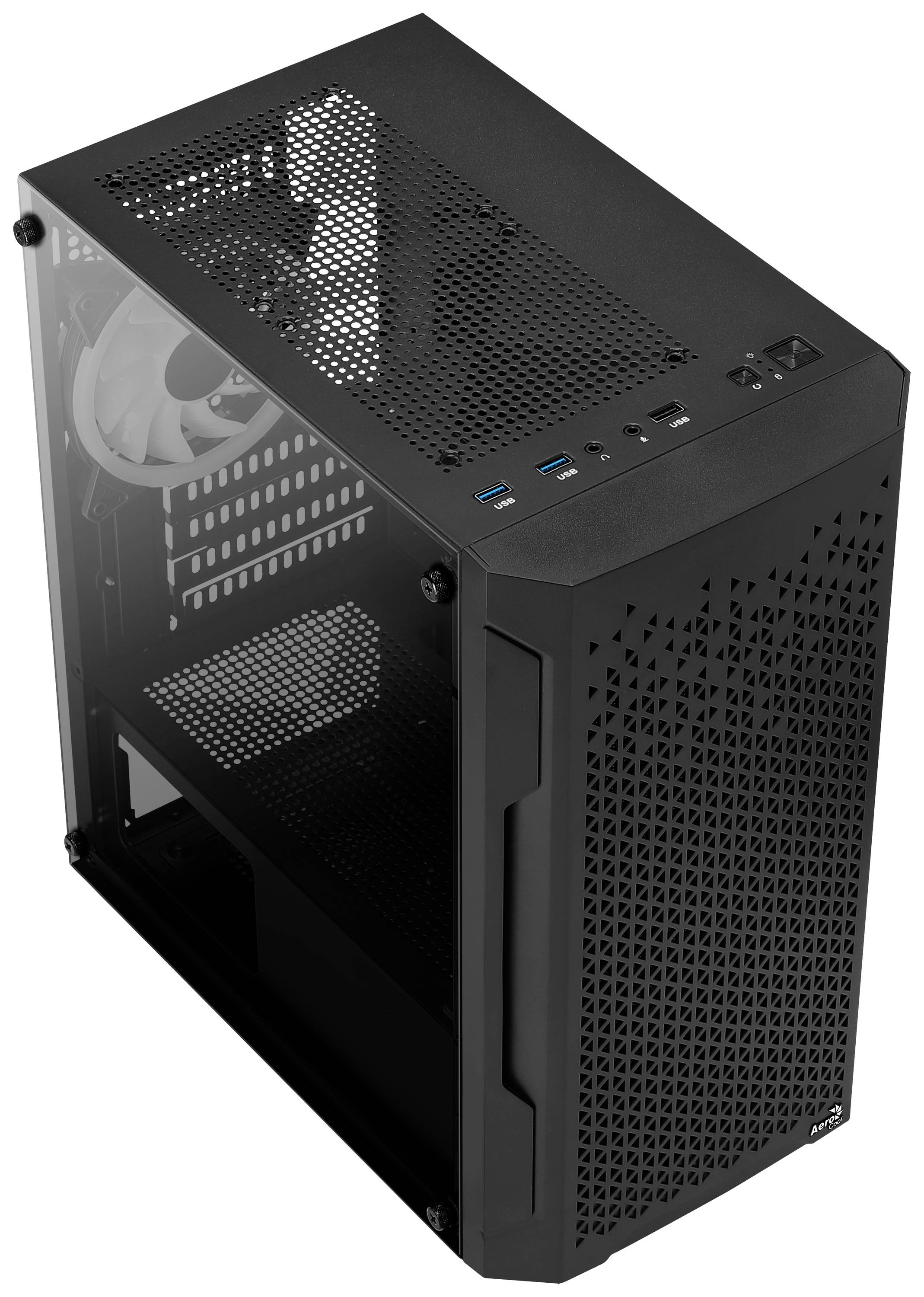 AeroCool Trinity Mini Mini-Tower PC-Gehäuse Schwarz