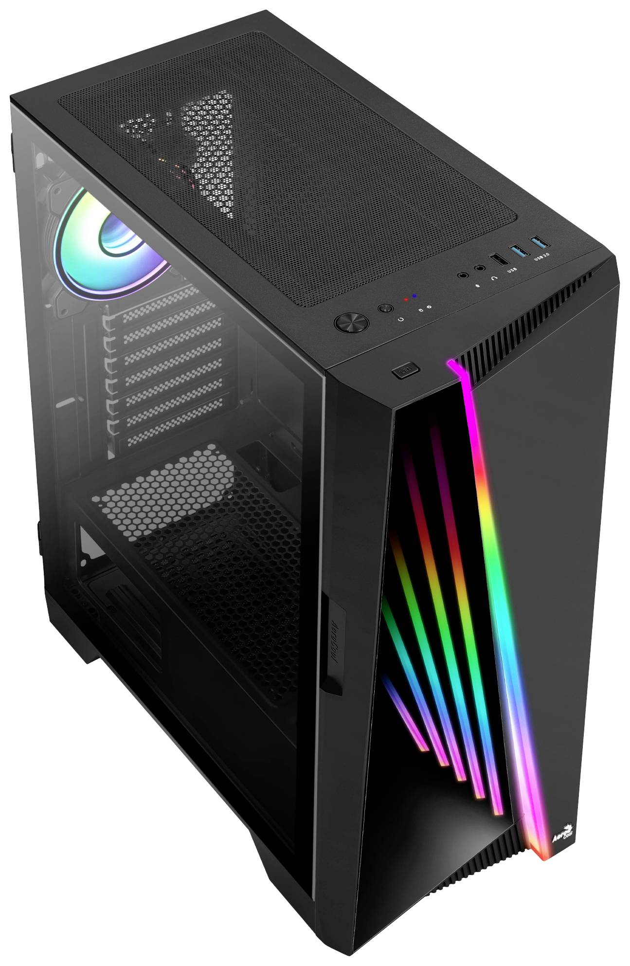 AeroCool Mirage Midi-Tower PC-Gehäuse Schwarz
