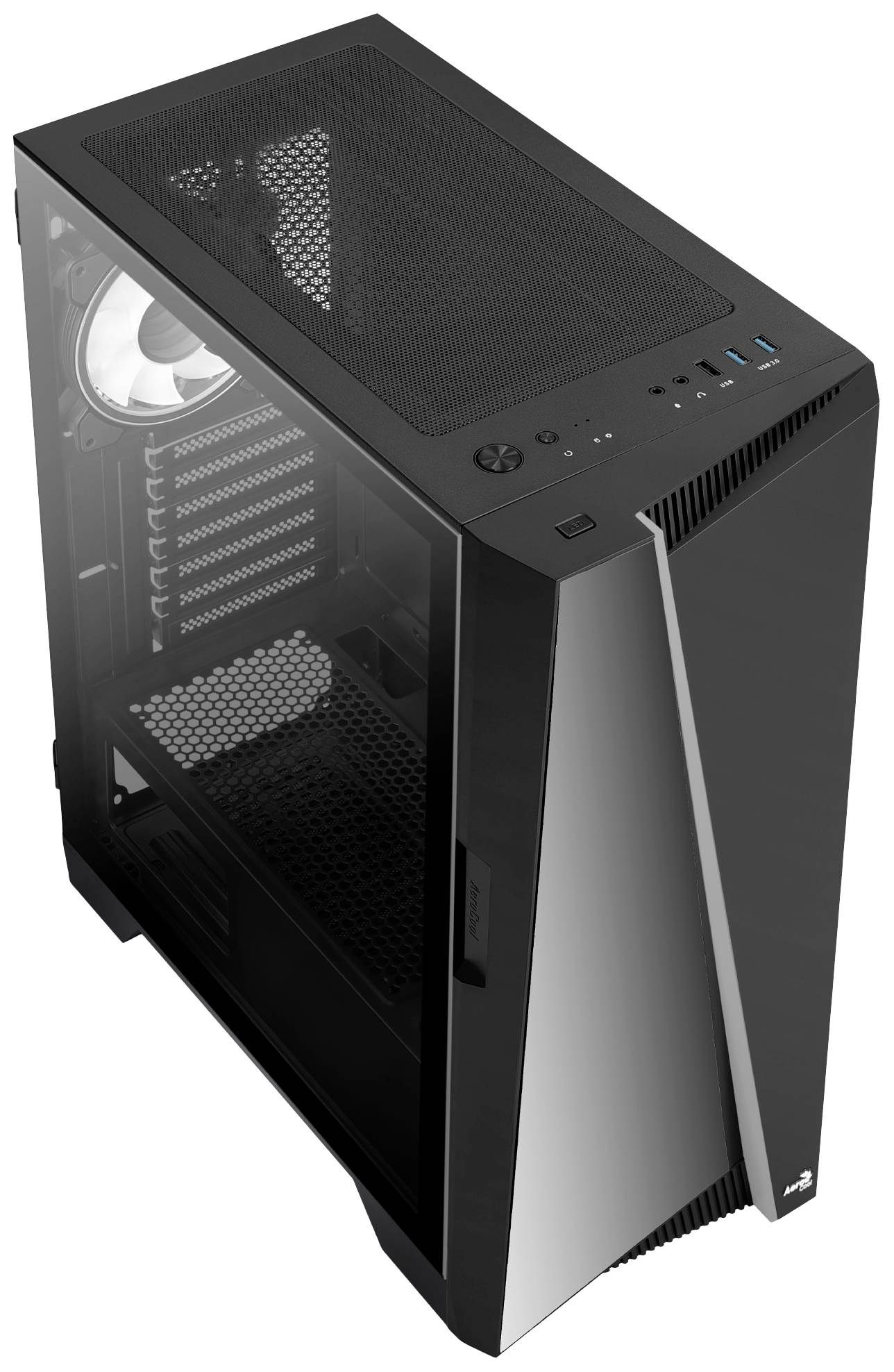 AeroCool Mirage Midi-Tower PC-Gehäuse Schwarz