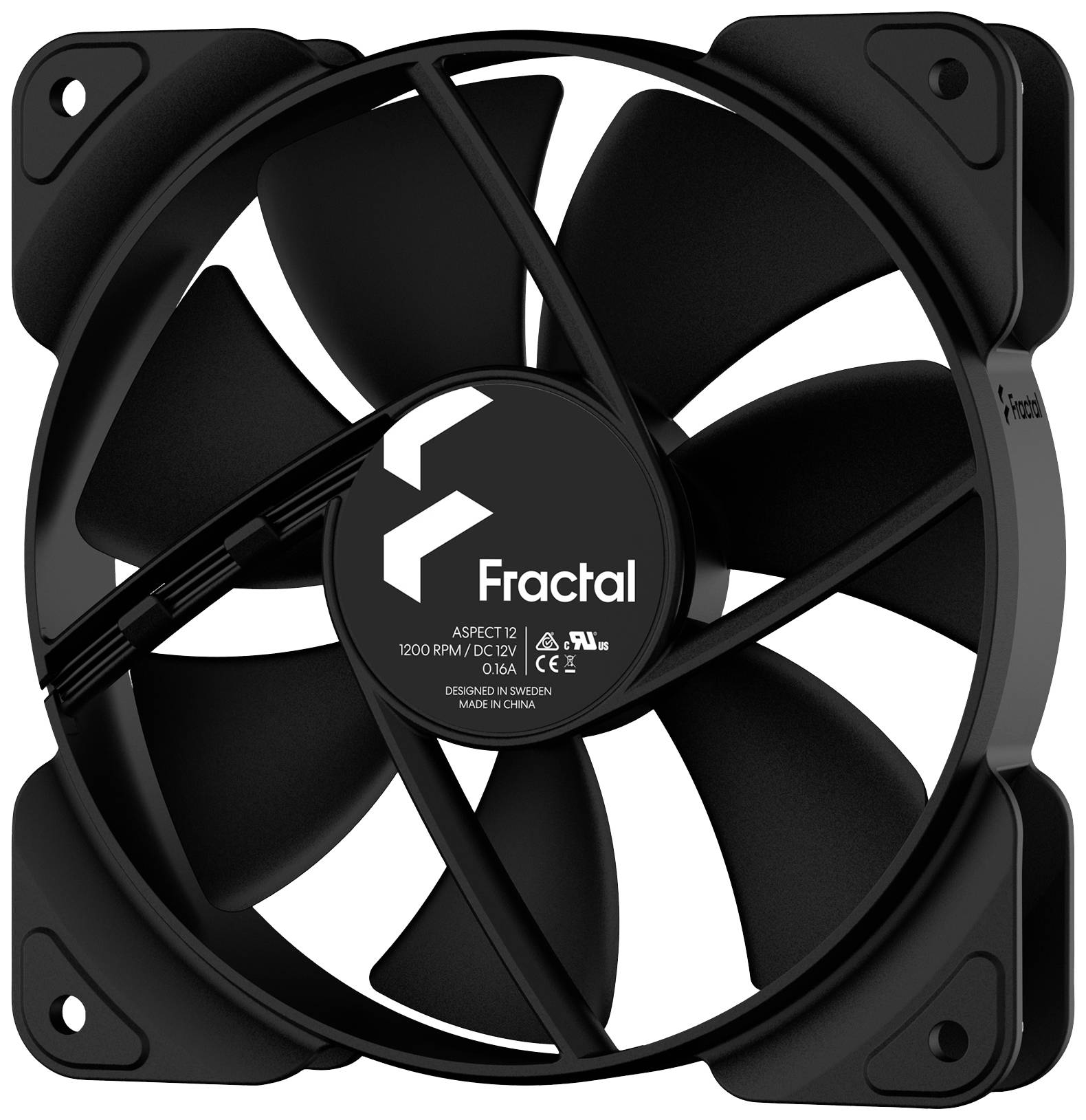 Fractal Design Aspect 12 PC-Gehäuse-Lüfter Schwarz