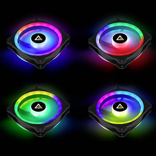 Antec Prizm X 120 ARGB 3+C PC-Gehäuse-Lüfter Schwarz (B x H x T) 120 x 120 x 25mm