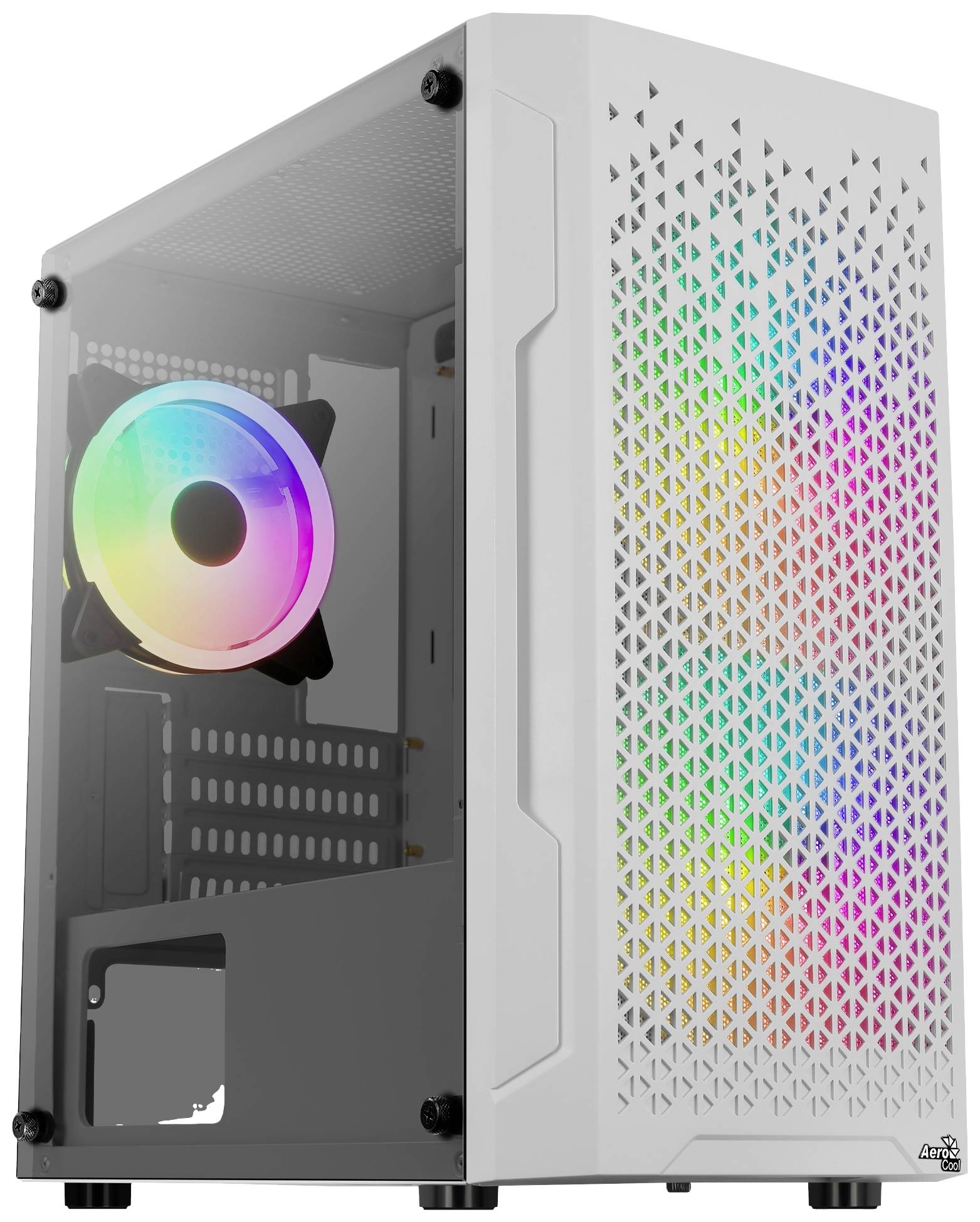 AeroCool Trinity Mini Mini-Tower PC-Gehäuse Weiß