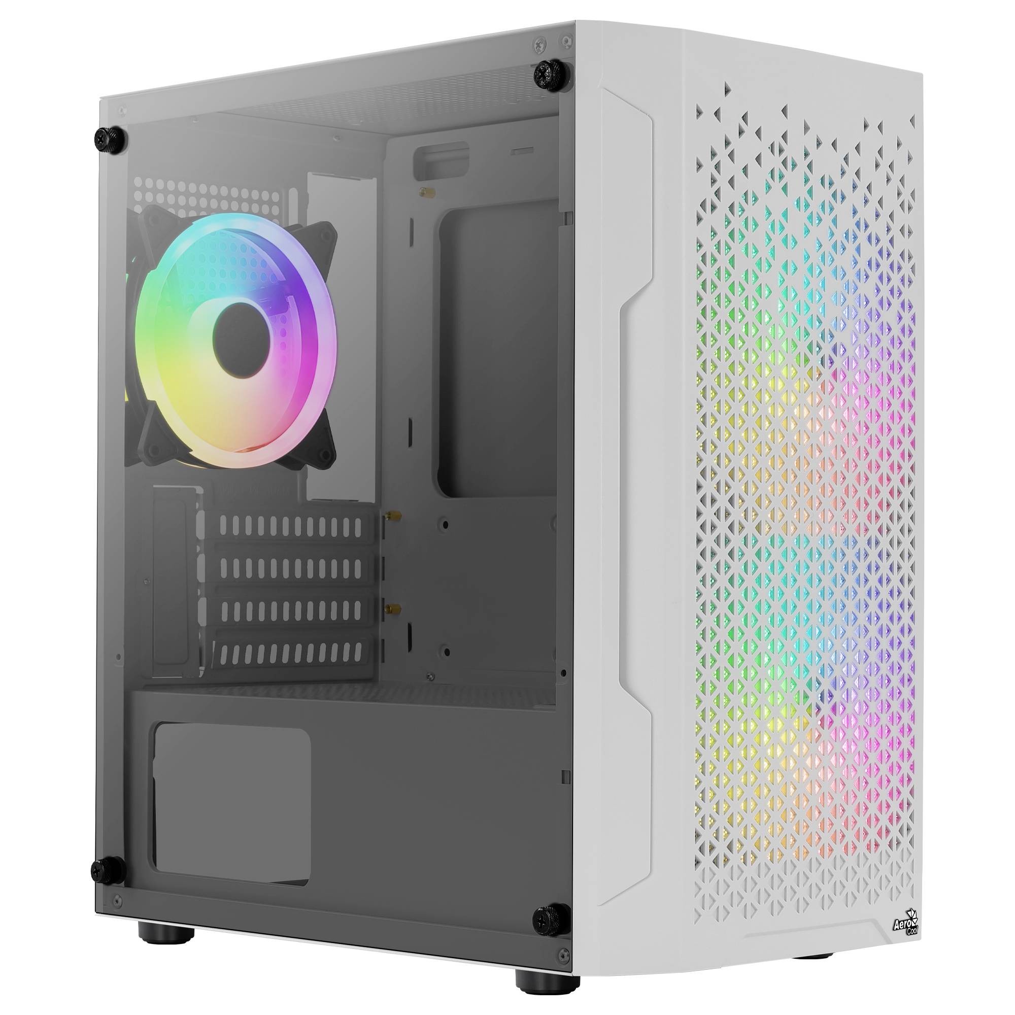 AeroCool Trinity Mini Mini-Tower PC-Gehäuse Weiß