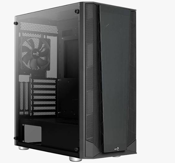 AeroCool Prism-G-BK-v1 Midi-Tower PC-Gehäuse Schwarz