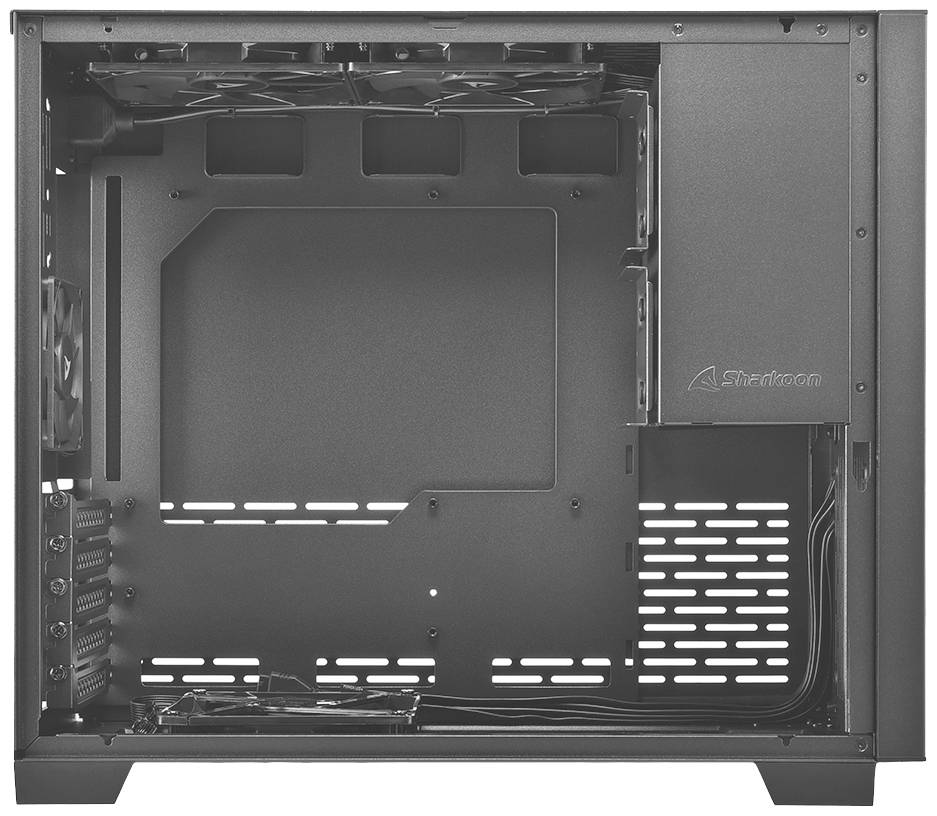 Sharkoon MS-Z1000 Micro-Tower PC-Gehäuse Schwarz