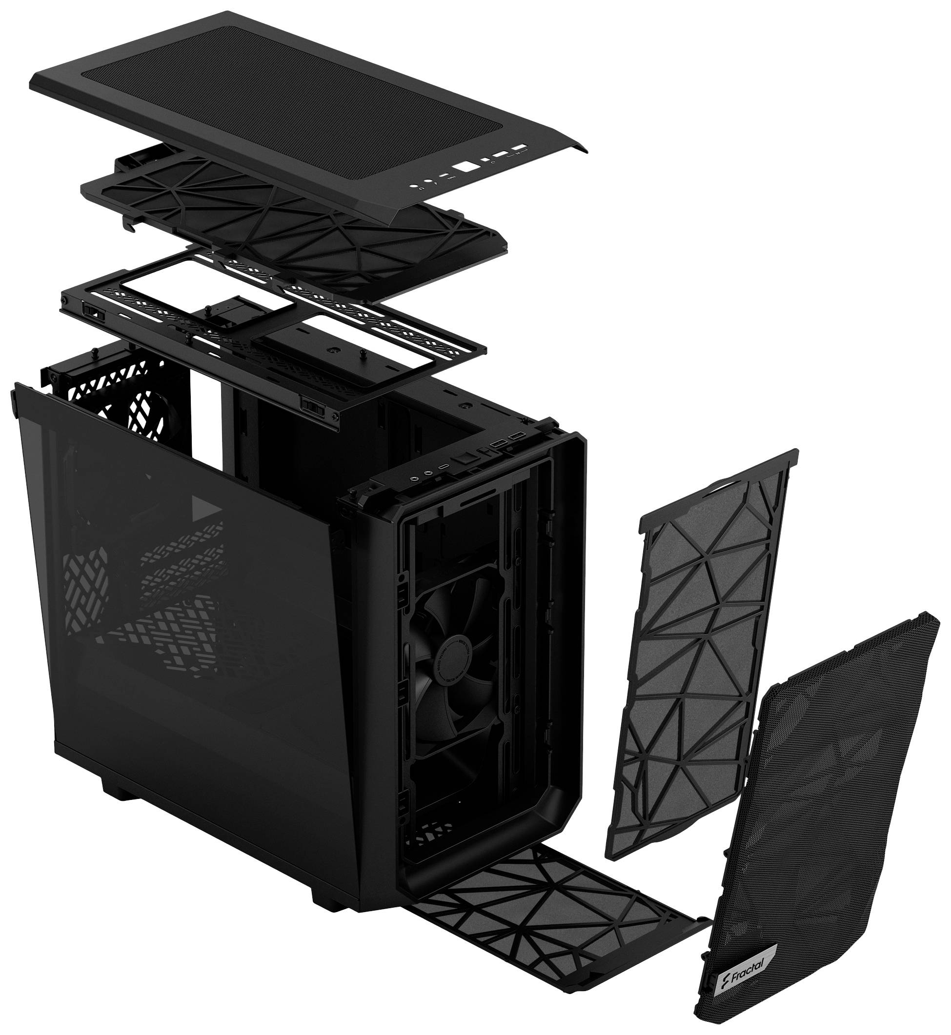 Fractal Design Meshify 2 Nano PC-Gehäuse Schwarz