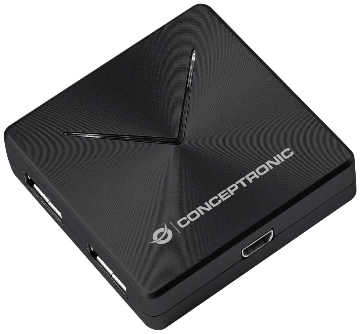 Conceptronic HUBBIES02B 4 Port USB 3.2 Gen 1-Hub (USB 3.0) Schwarz