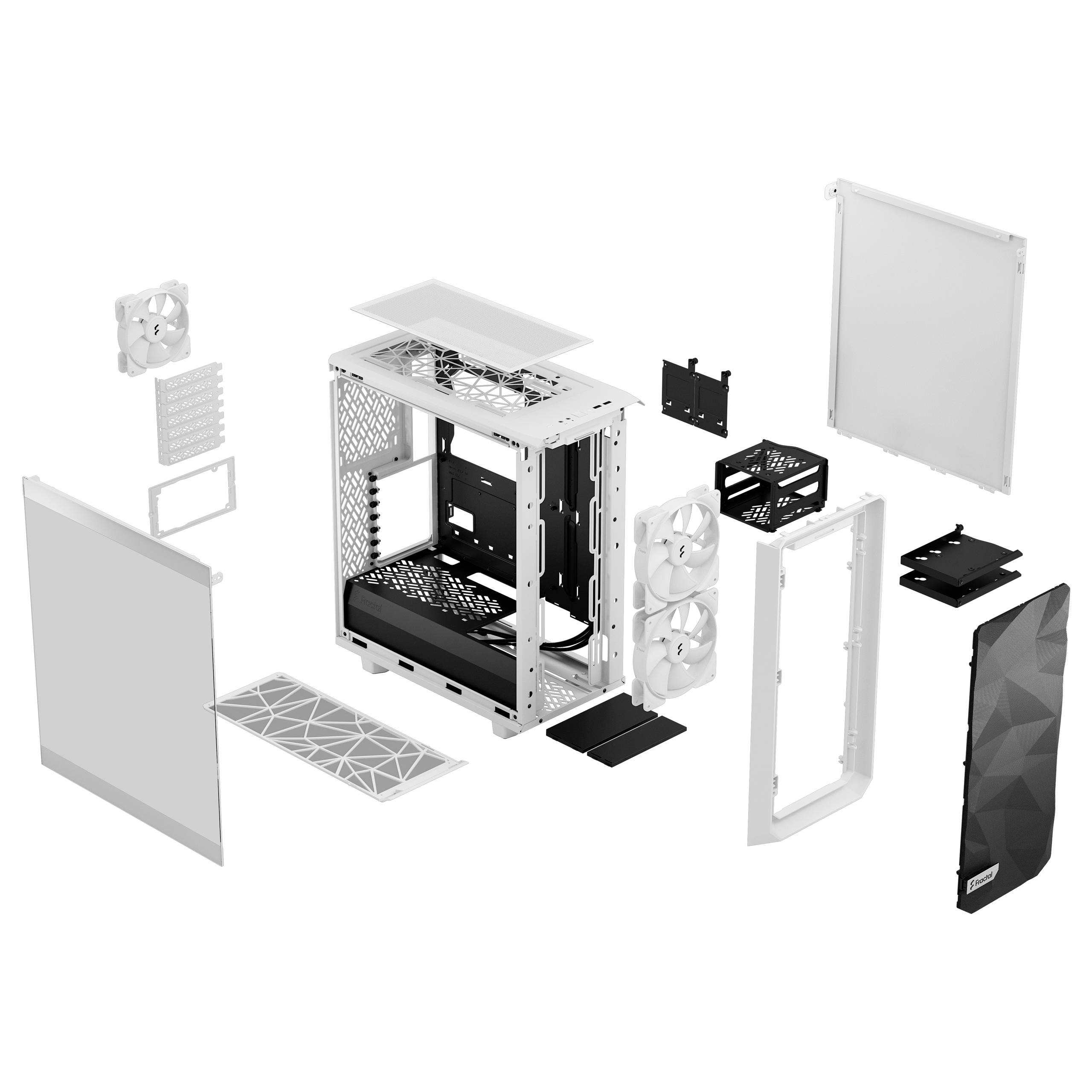 Fractal Design Meshify 2 Compact Lite PC-Gehäuse Weiß