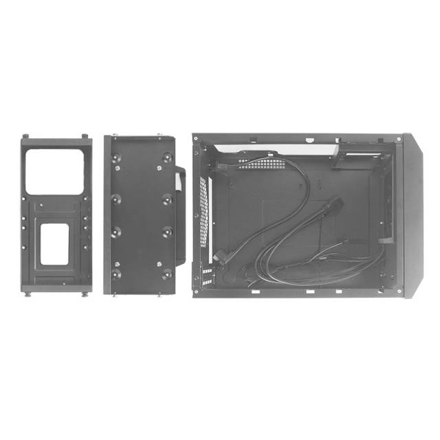 Chieftec CN-01B-OP HTPC PC-Gehäuse Schwarz