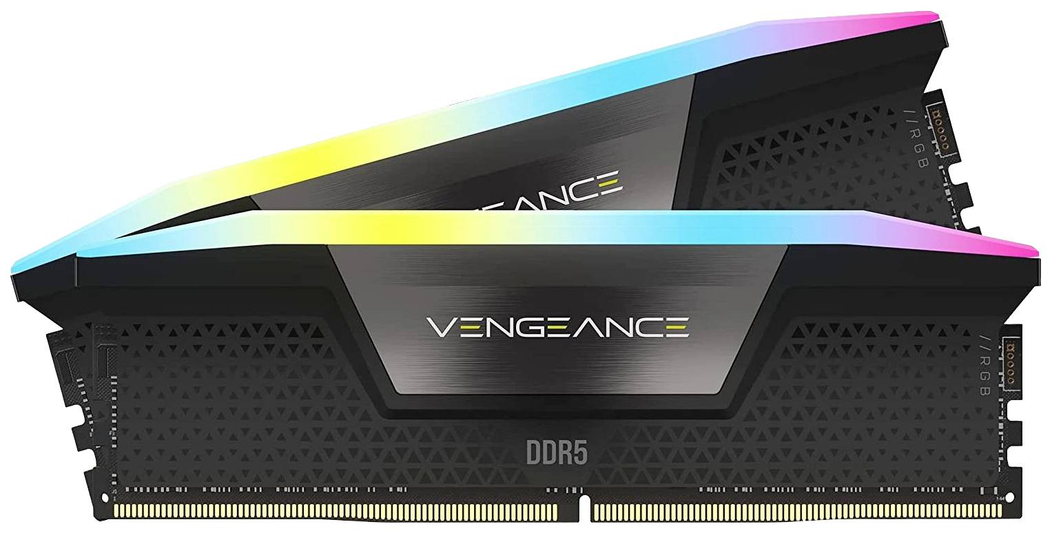 Corsair 32GB (2K) DDR5 5200MHz Vengeance RGB B PC-Arbeitsspeicher Kit DDR5 32GB 2 x 16GB 5200MHz 288pin DIMM CMH32GX5M2B5200C40