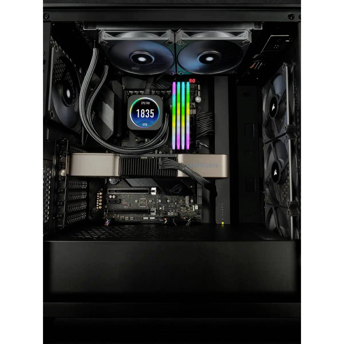 Corsair AF120 SLIM PC-Gehäuse-Lüfter Schwarz