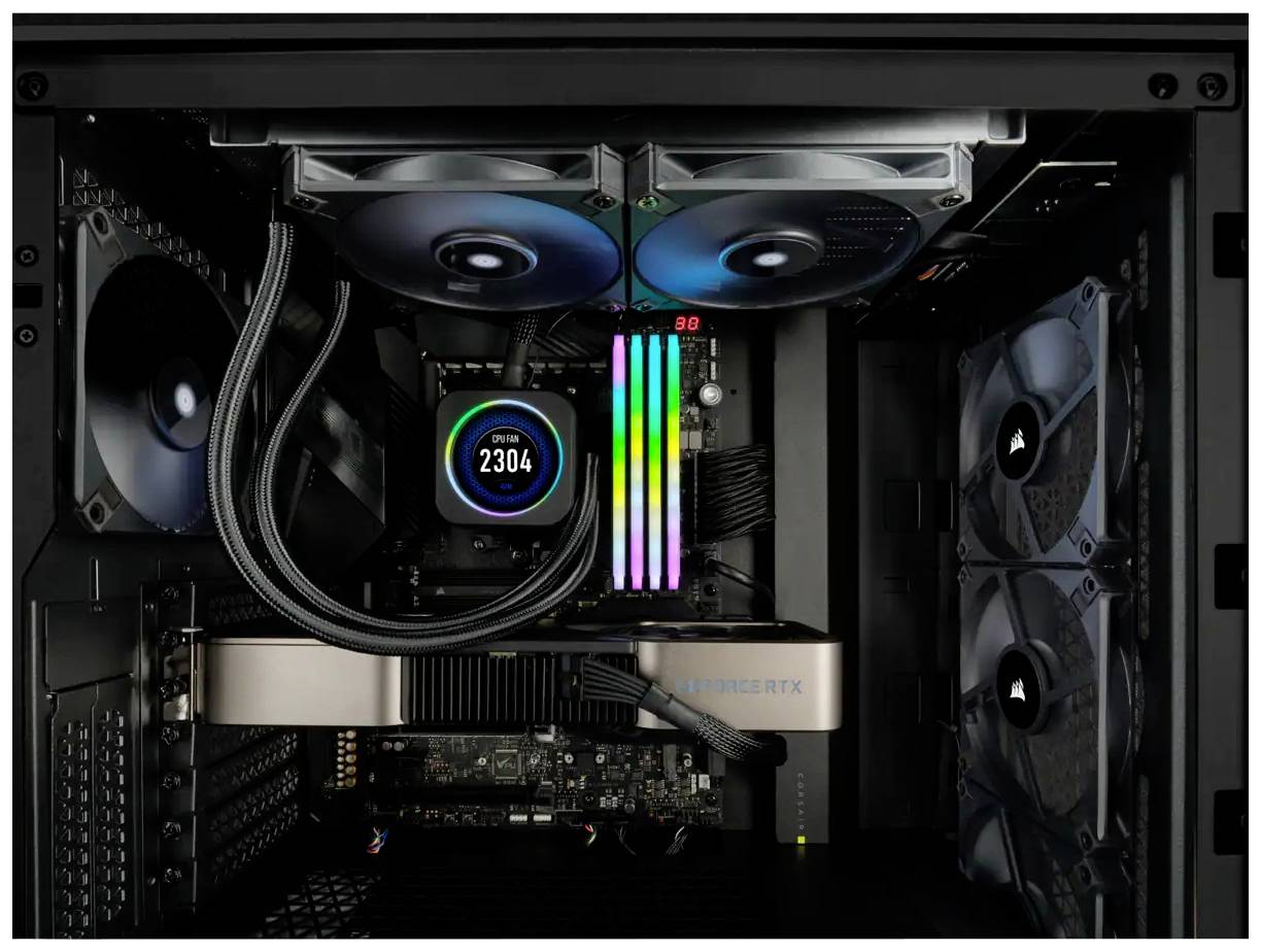 Corsair AF120 SLIM PC-Gehäuse-Lüfter Schwarz