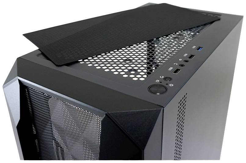 LC Power Gaming 712MB Micro-Tower PC-Gehäuse Schwarz