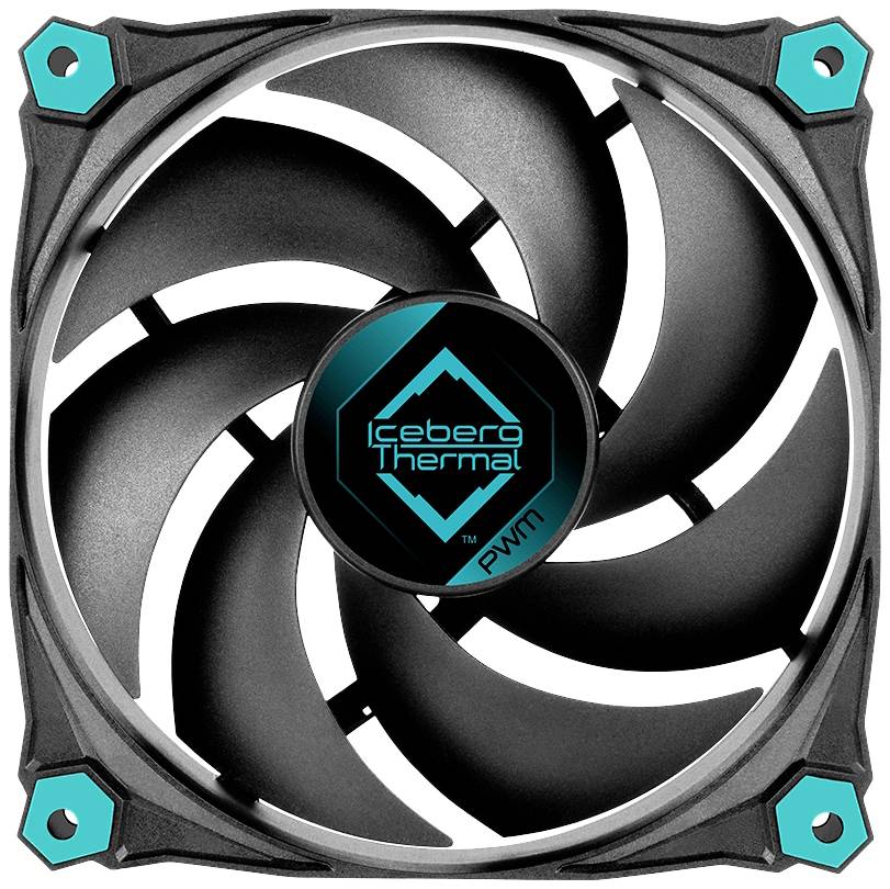 Iceberg Thermal IceGALE Silent PWM PC-Gehäuse-Lüfter Schwarz