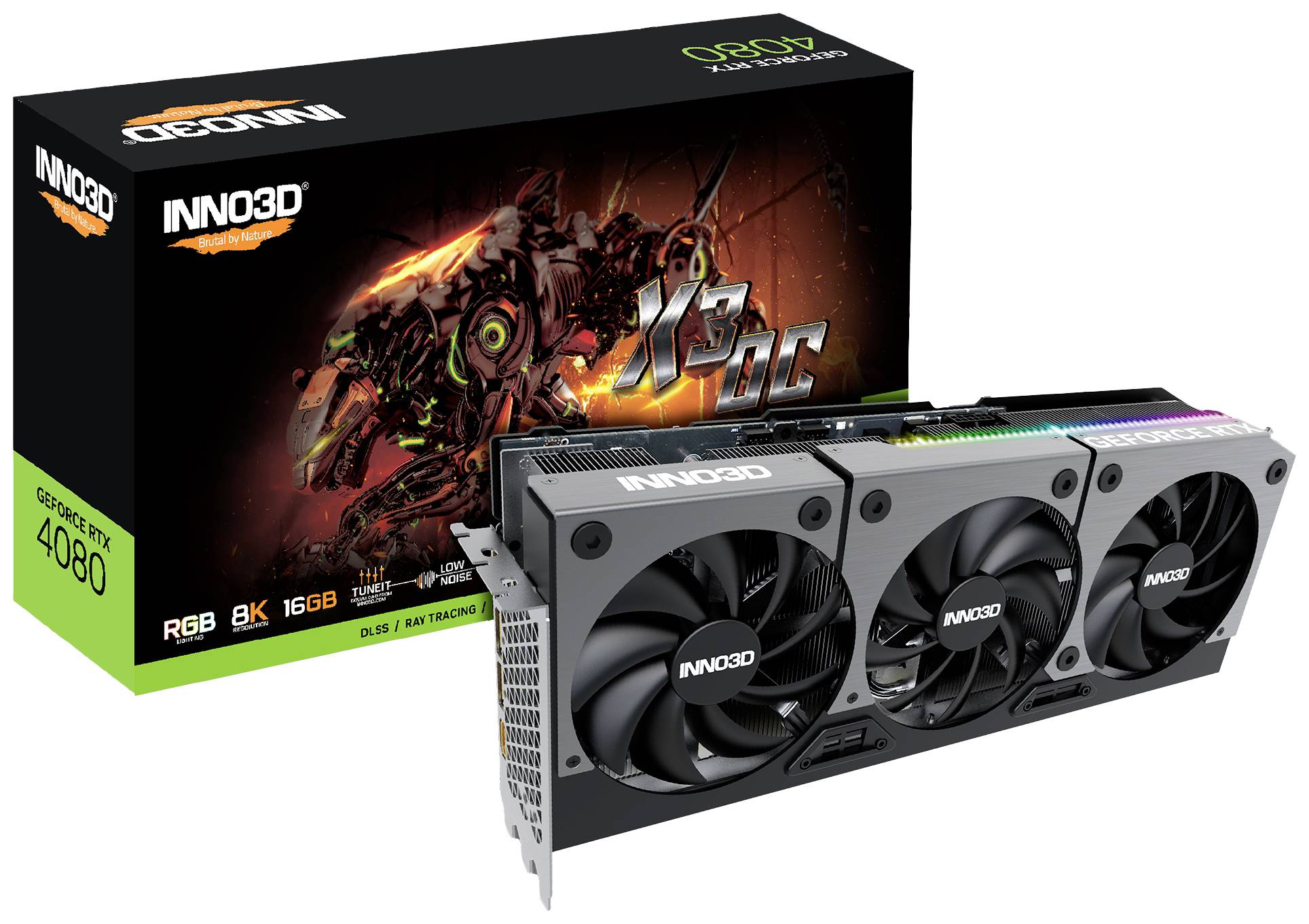Inno 3D Grafikkarte Nvidia GeForce RTX 4080 16GB GDDR6X-RAM PCIe 4.0 x16, HDMI®, DisplayPort