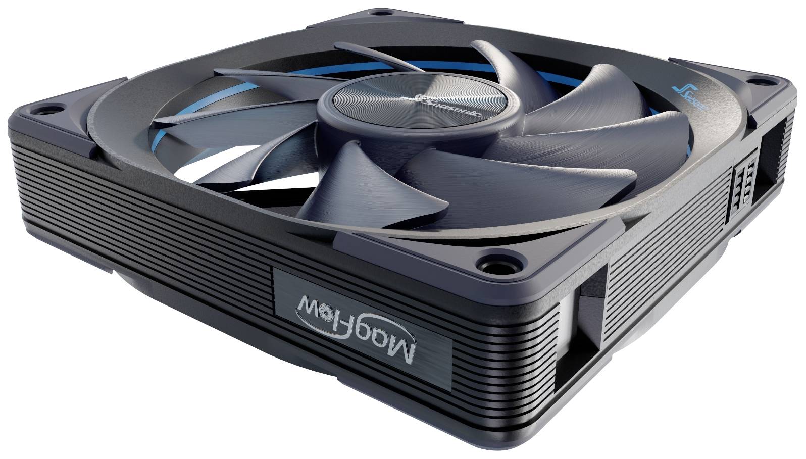 Seasonic MagFlow 1-Fan Kit PC-Gehäuse-Lüfter Schwarz (B x H x T) 124.2 x 120.4 x 26.6mm