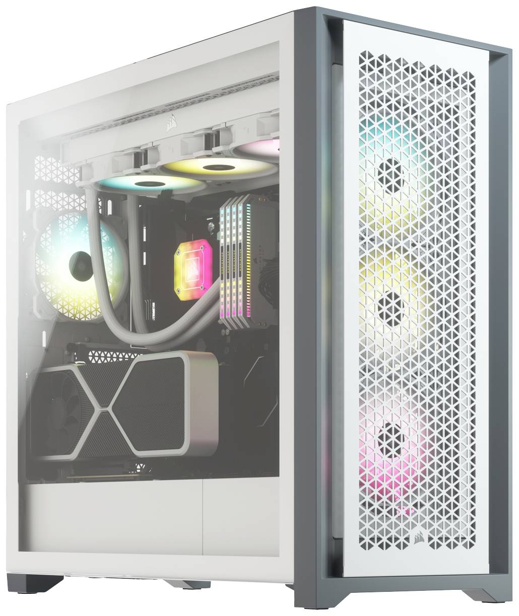 Corsair 5000D RGB Midi-Tower PC-Gehäuse Weiß