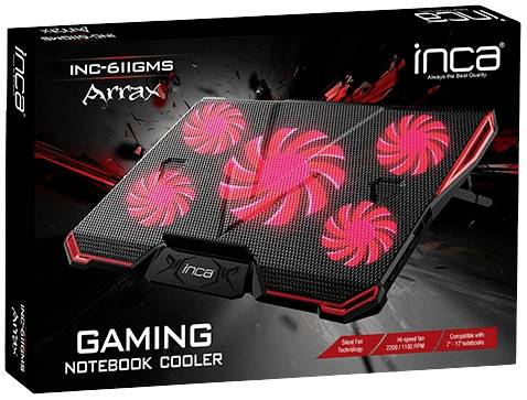 INCA INC-611GMS Notebook-Ständer mit Kühlfunktion