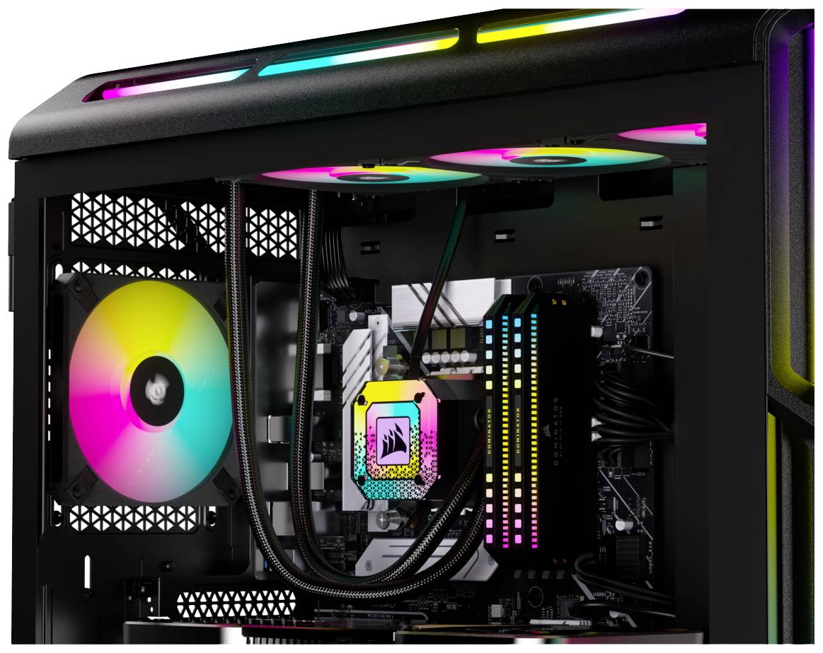 Corsair AF120 RGB PC-Gehäuse-Lüfter Schwarz (B x H x T) 120 x 120 x 15mm