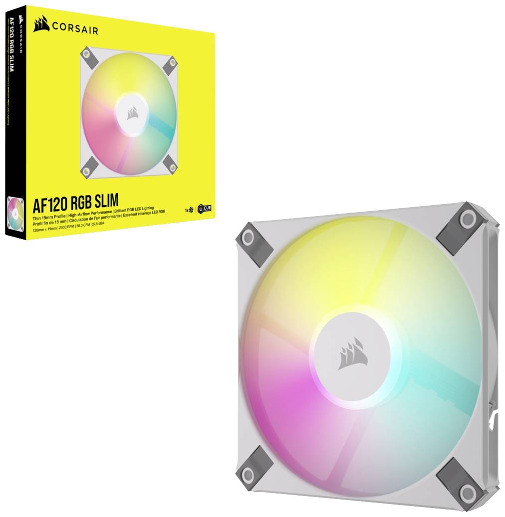 Corsair CO-9050164-WW PC-Gehäuse-Lüfter Weiß (B x H x T) 120 x 120 x 15mm