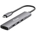 Equip 128963 4 Port USB-C® (USB 3.2 Gen 2) Multiport Hub Schwarz, Silber
