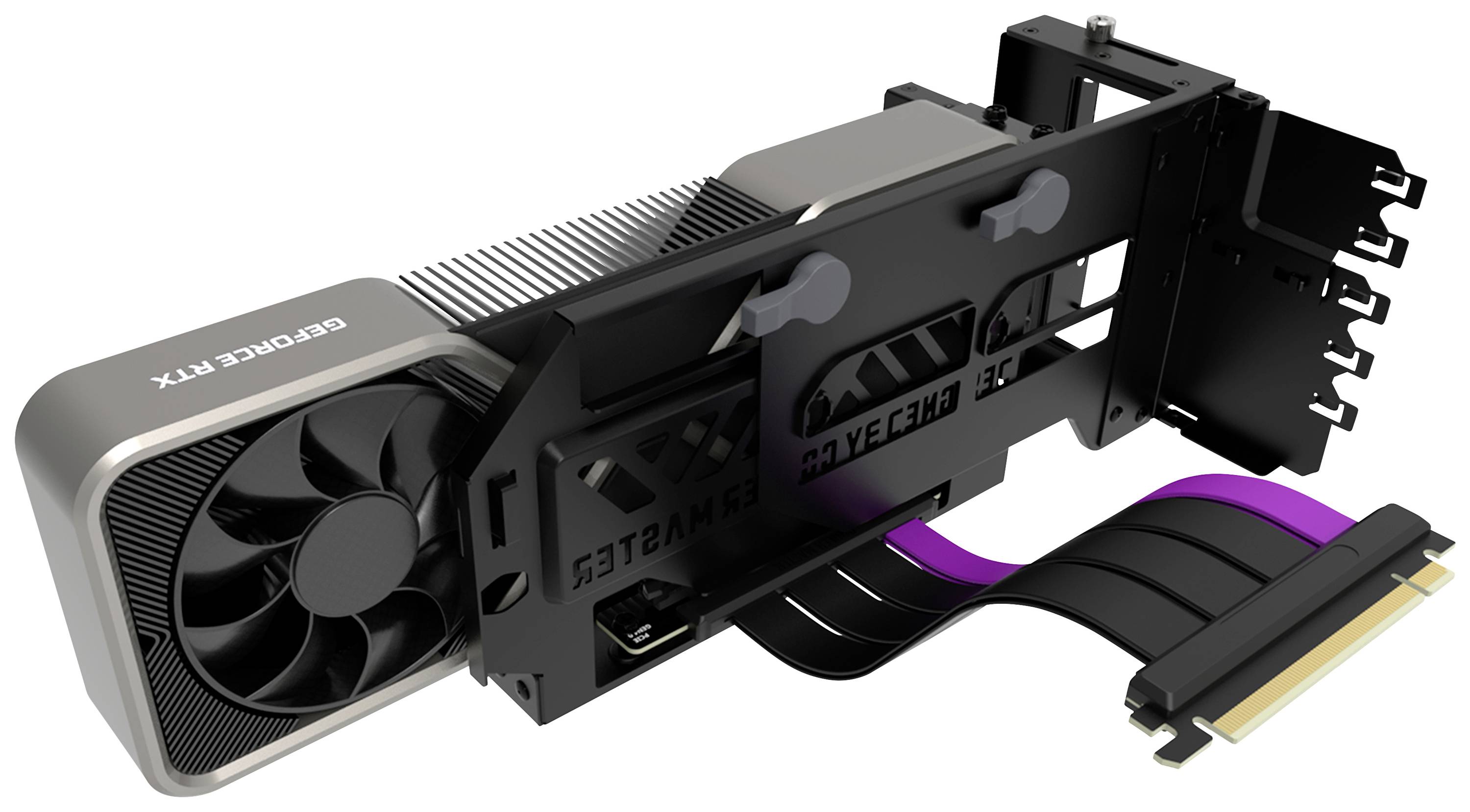 Cooler Master MCA-U000R-KFVK03 Grafikkartenhalterung Schwarz, Grau