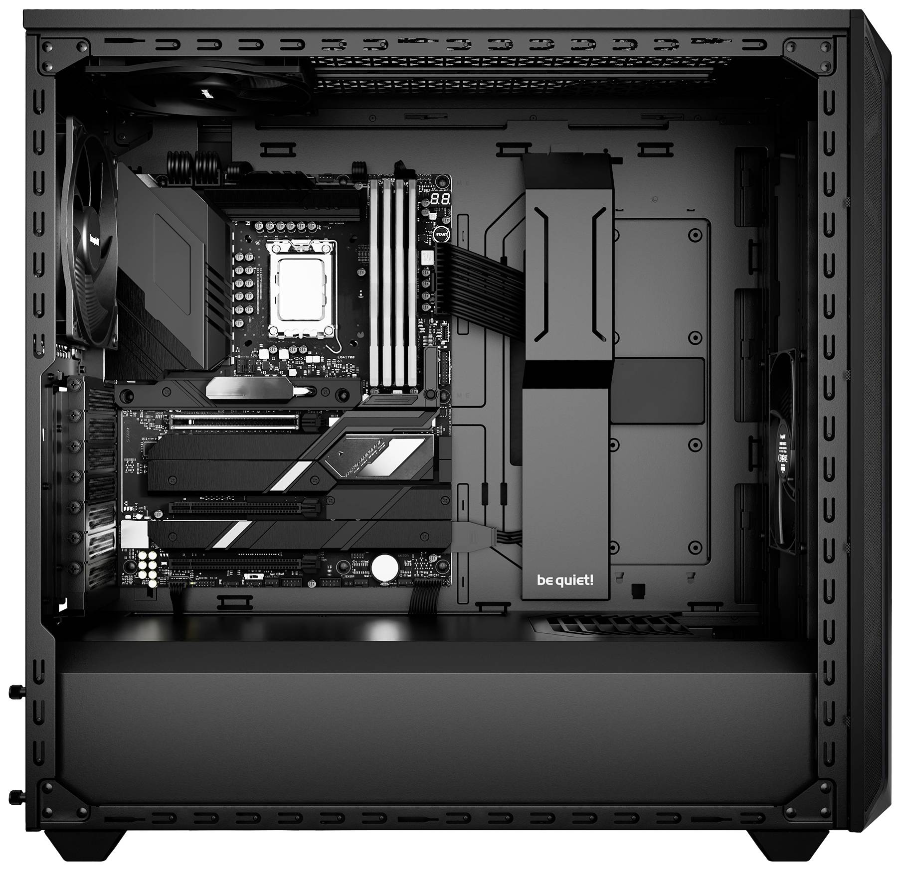 BeQuiet Shadow Base 800 Black Midi-Tower PC-Gehäuse Schwarz