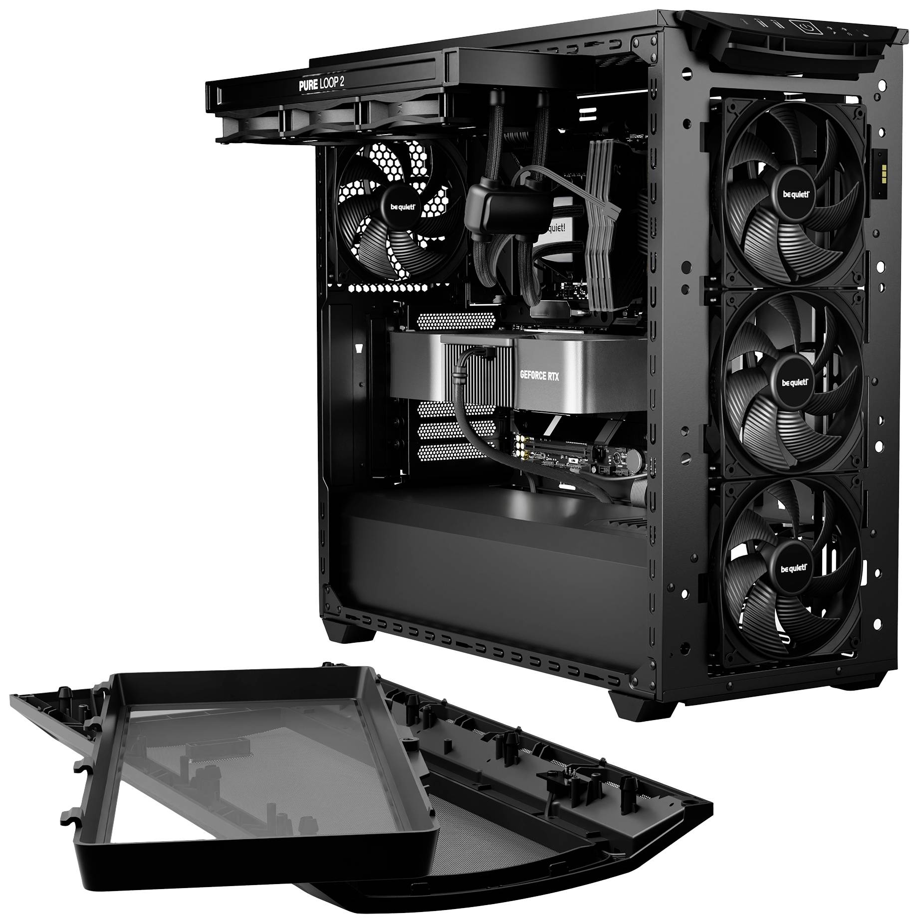 BeQuiet Shadow Base 800 DX Black Midi-Tower PC-Gehäuse Schwarz