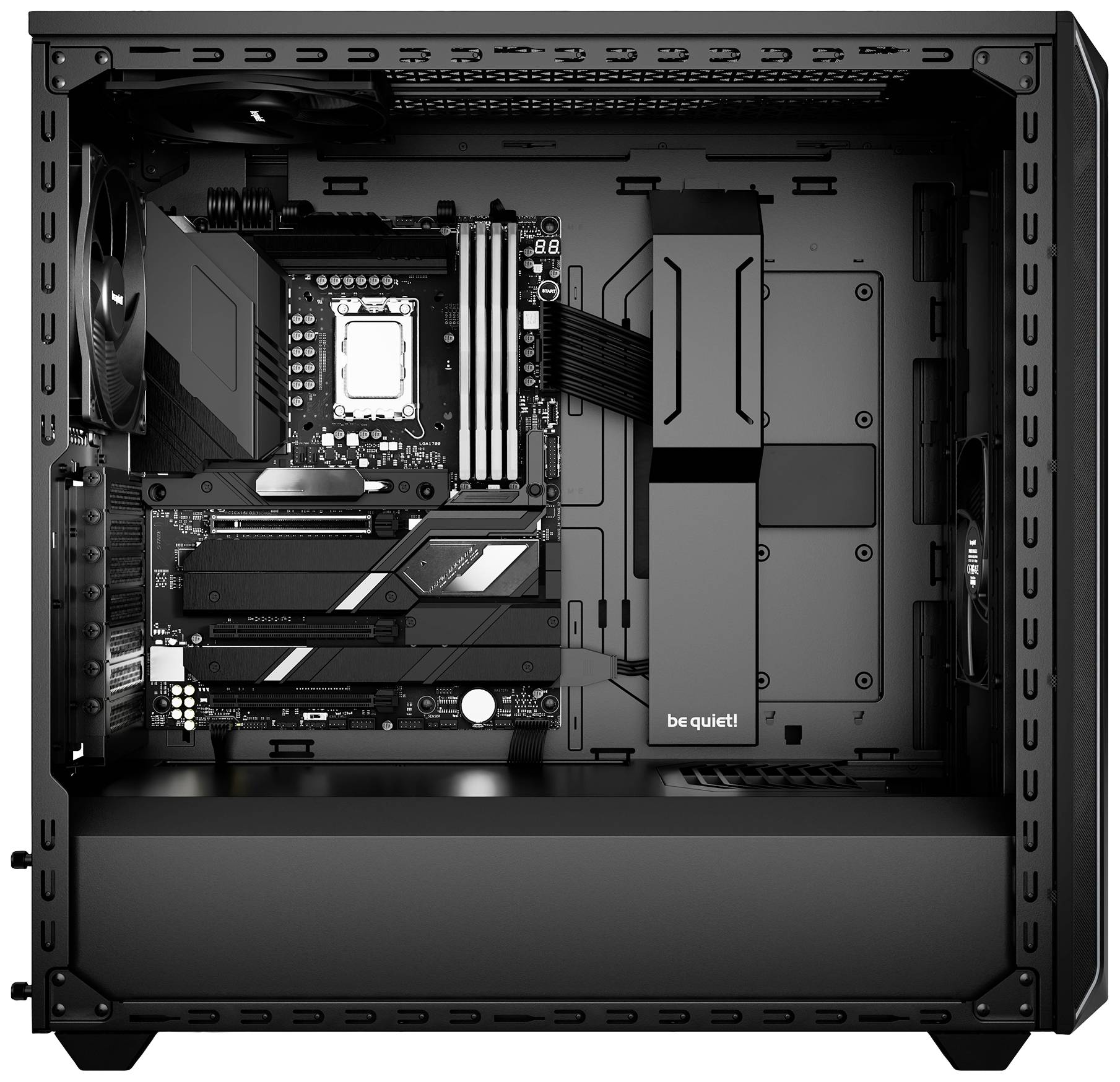 BeQuiet Shadow Base 800 DX Black Midi-Tower PC-Gehäuse Schwarz
