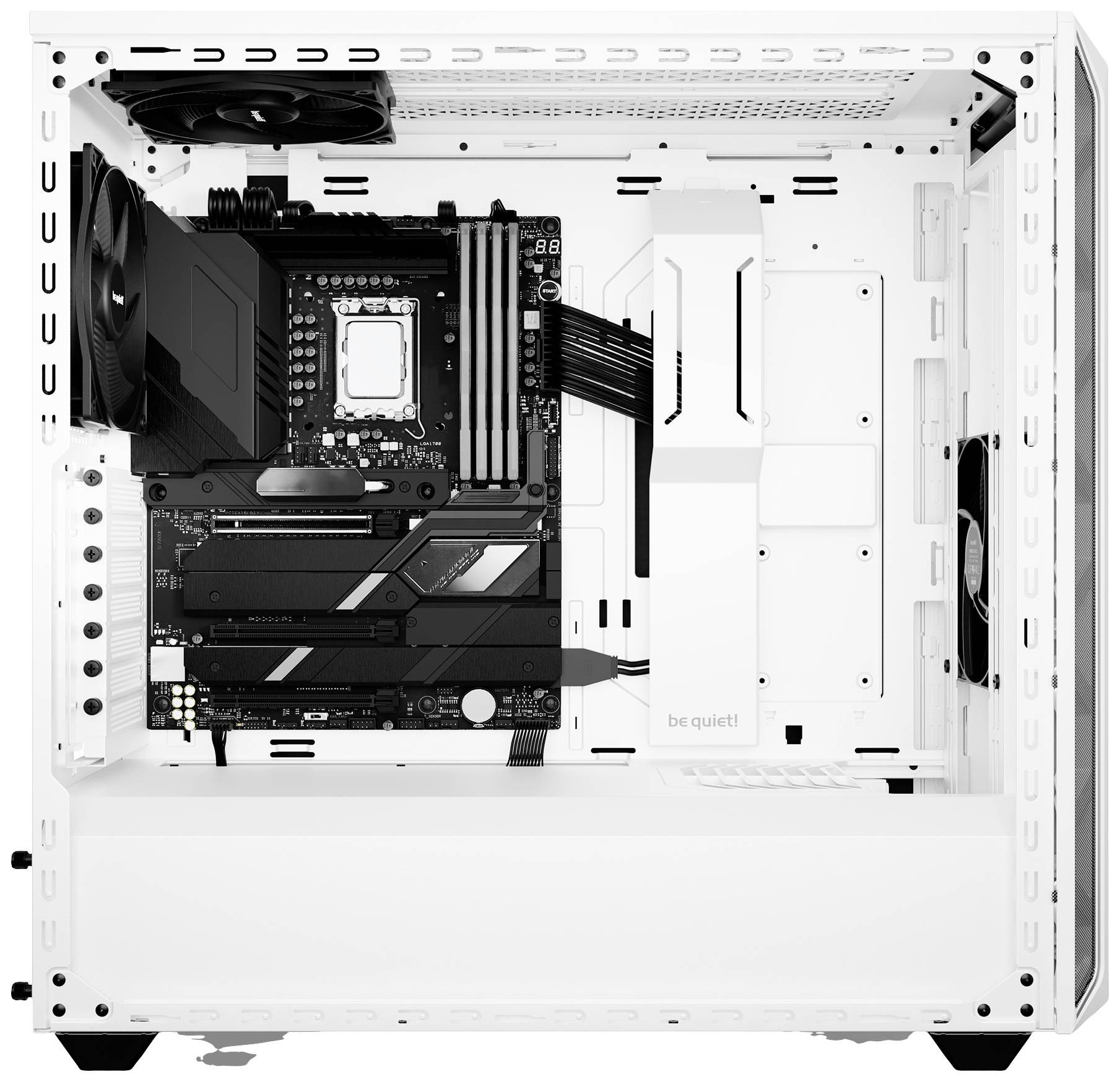 BeQuiet Shadow Base 800 DX White Midi-Tower PC-Gehäuse Weiß