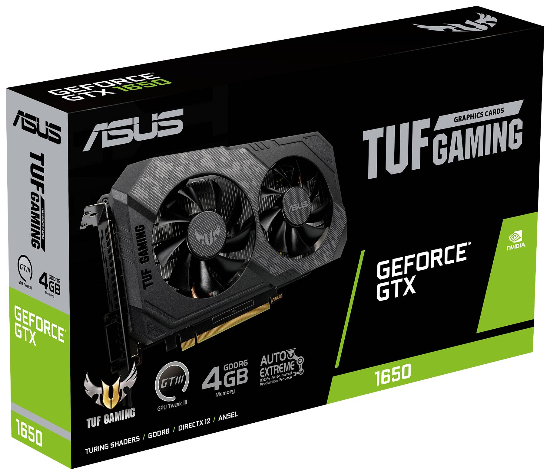 Asus Grafikkarte Nvidia GeForce GTX1650 4GB GDDR6-RAM PCIe 3.0, HDMI®, DisplayPort, DVI