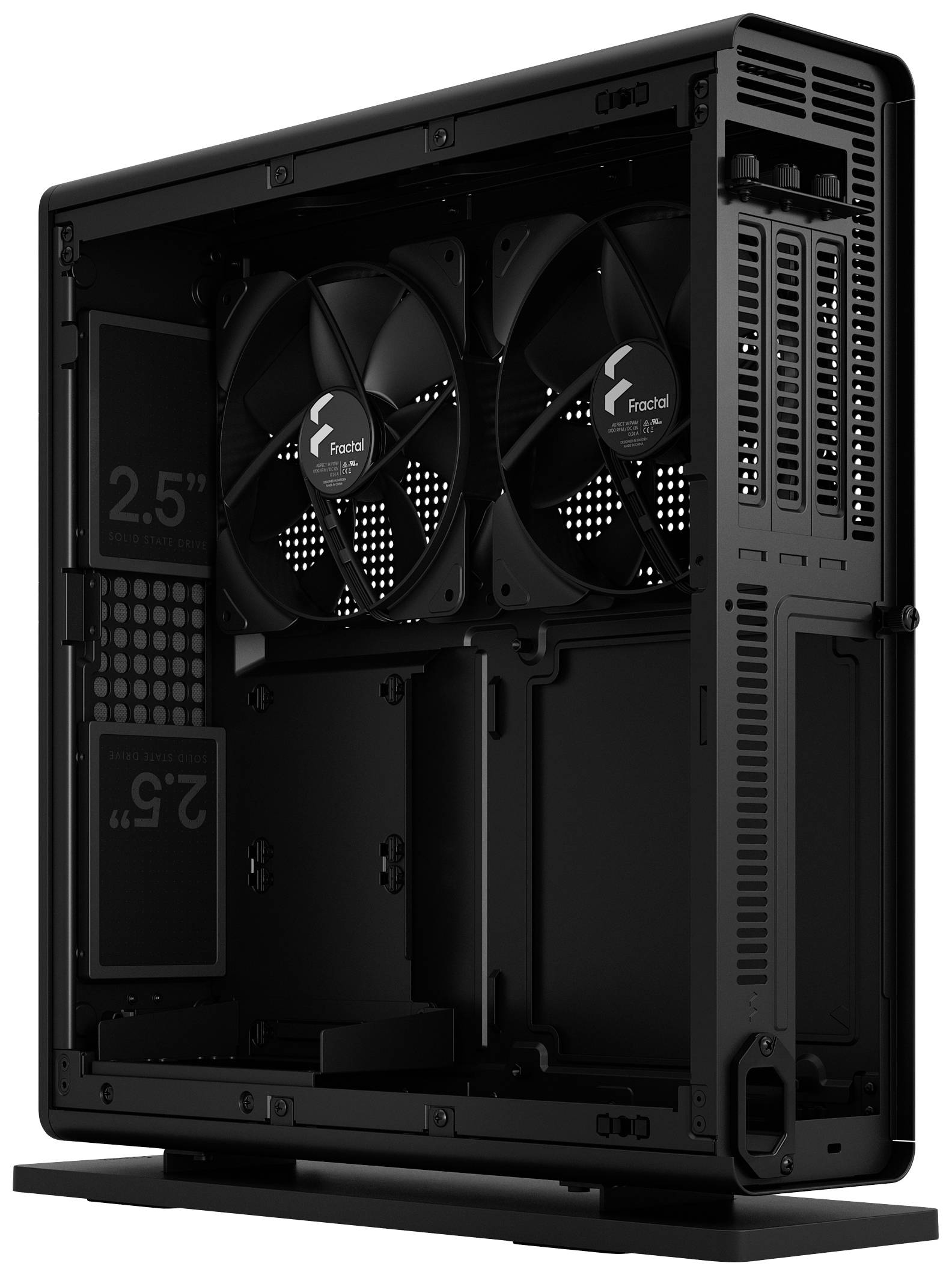 Fractal Design Ridge Mini-Tower PC-Gehäuse Schwarz