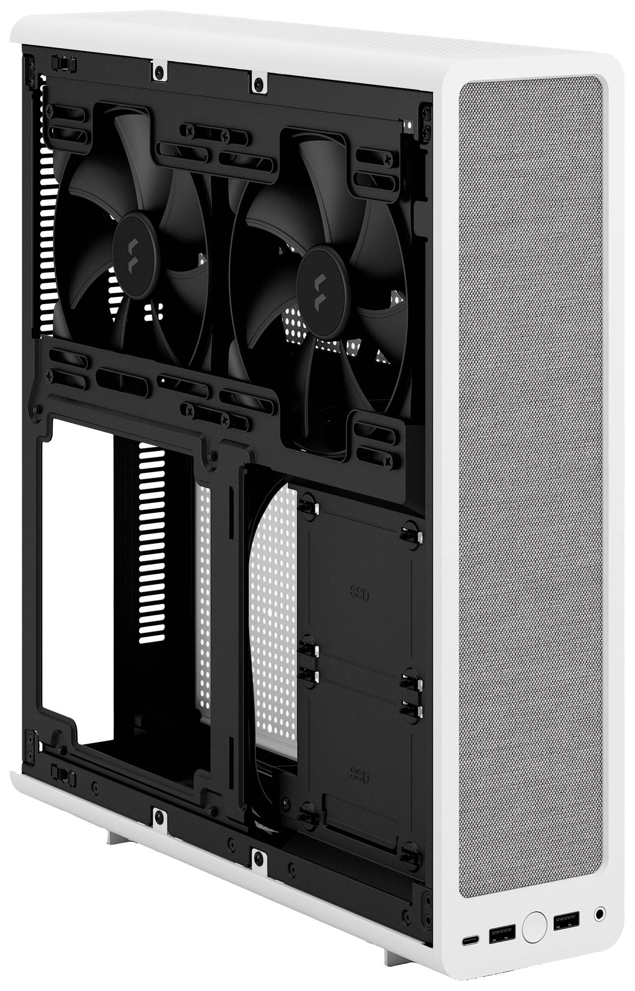Fractal Design Ridge Mini-Tower PC-Gehäuse Weiß