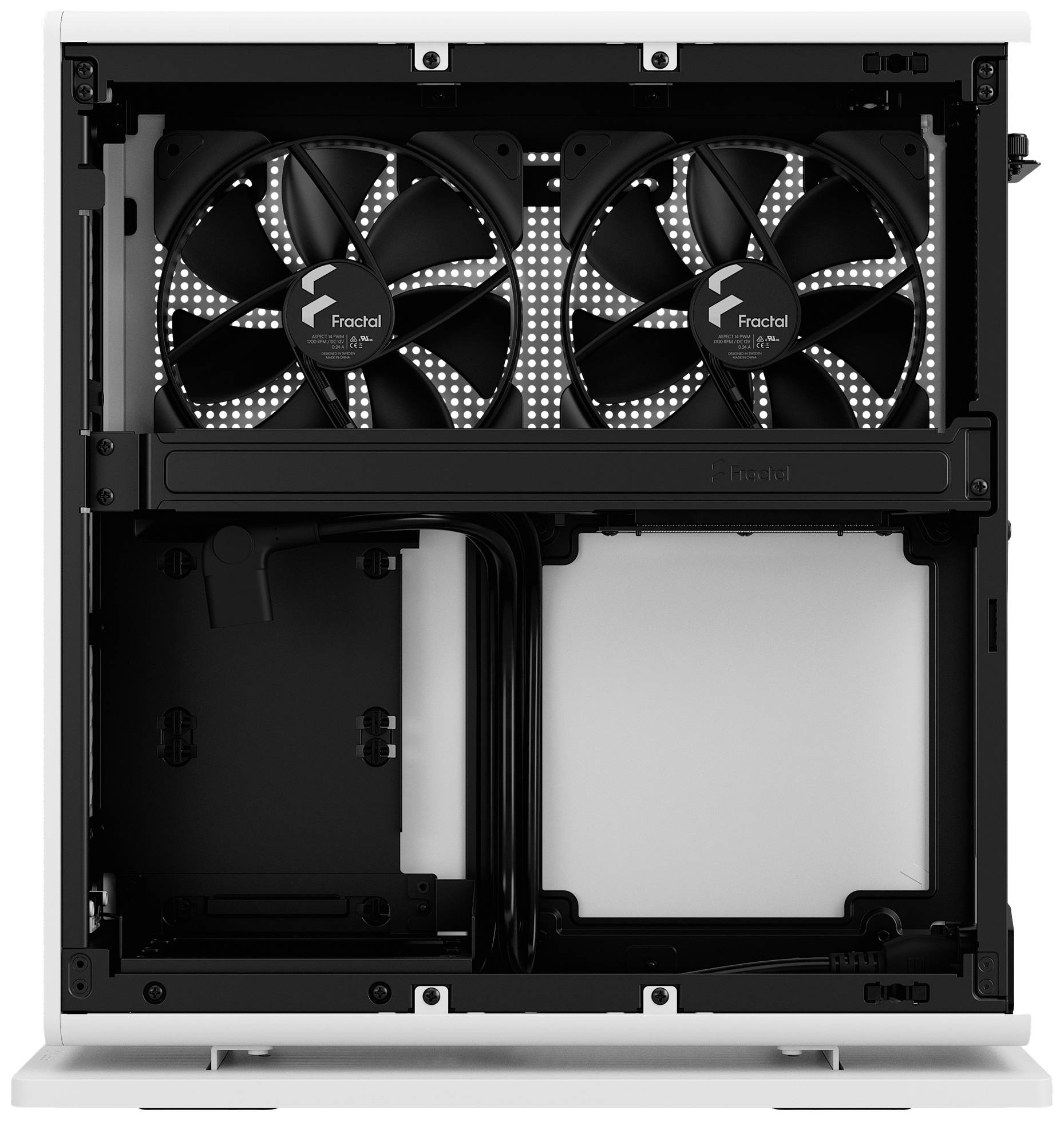 Fractal Design Ridge Mini-Tower PC-Gehäuse Weiß