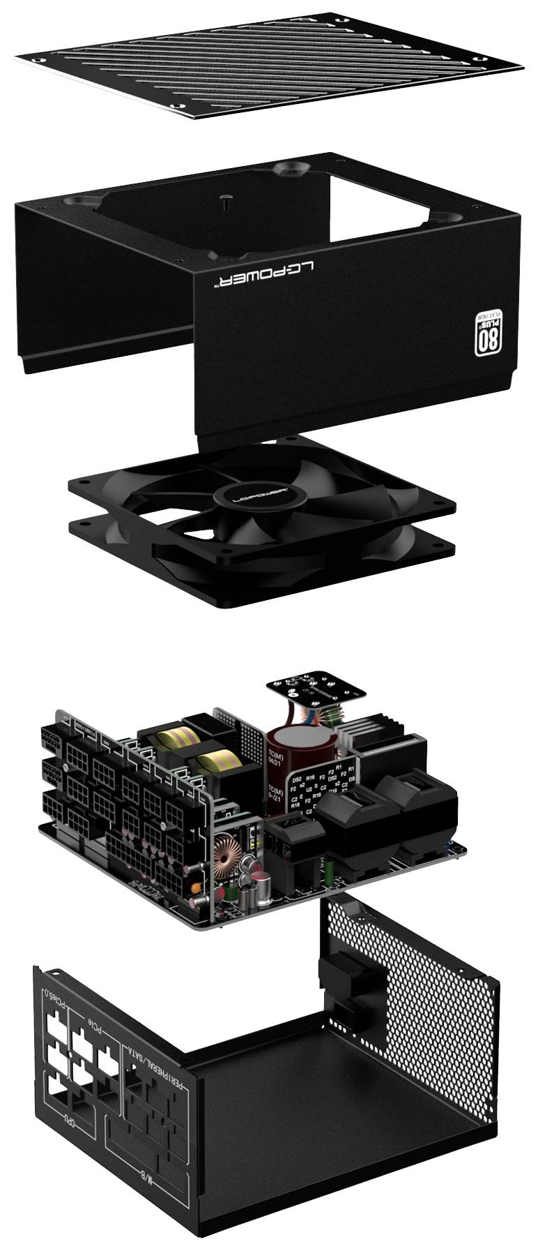 LC Power LC1200P V3.0 PC Netzteil 1200 W ATX 80PLUS® Platinum