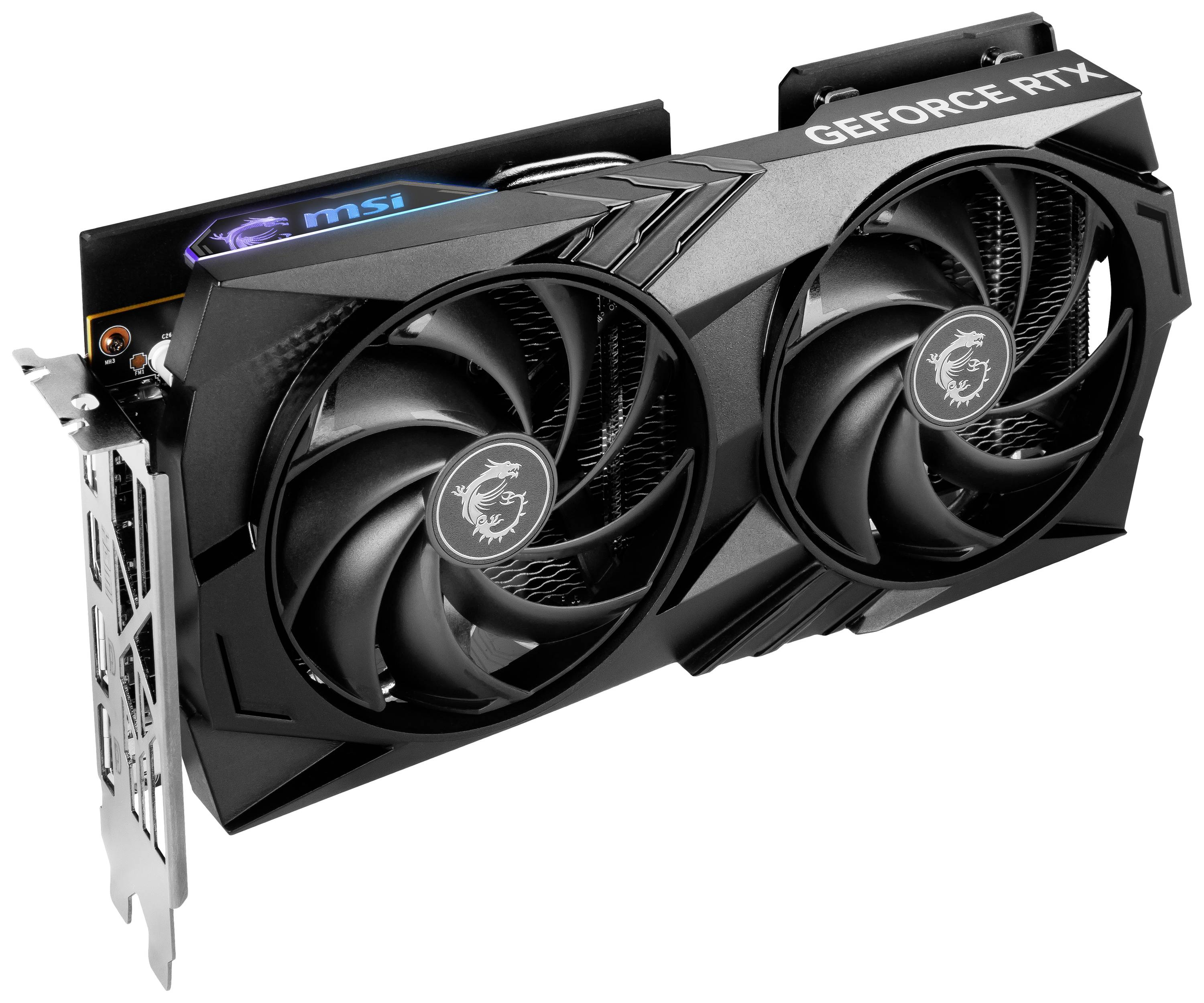 MSI Grafikkarte Nvidia GeForce RTX 4060 8 GB GDDR6-RAM PCIe, HDMI®, DisplayPort