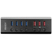 LINDY 43371 8 Port USB 3.2 Gen 1-Hub (USB 3.0) Schwarz
