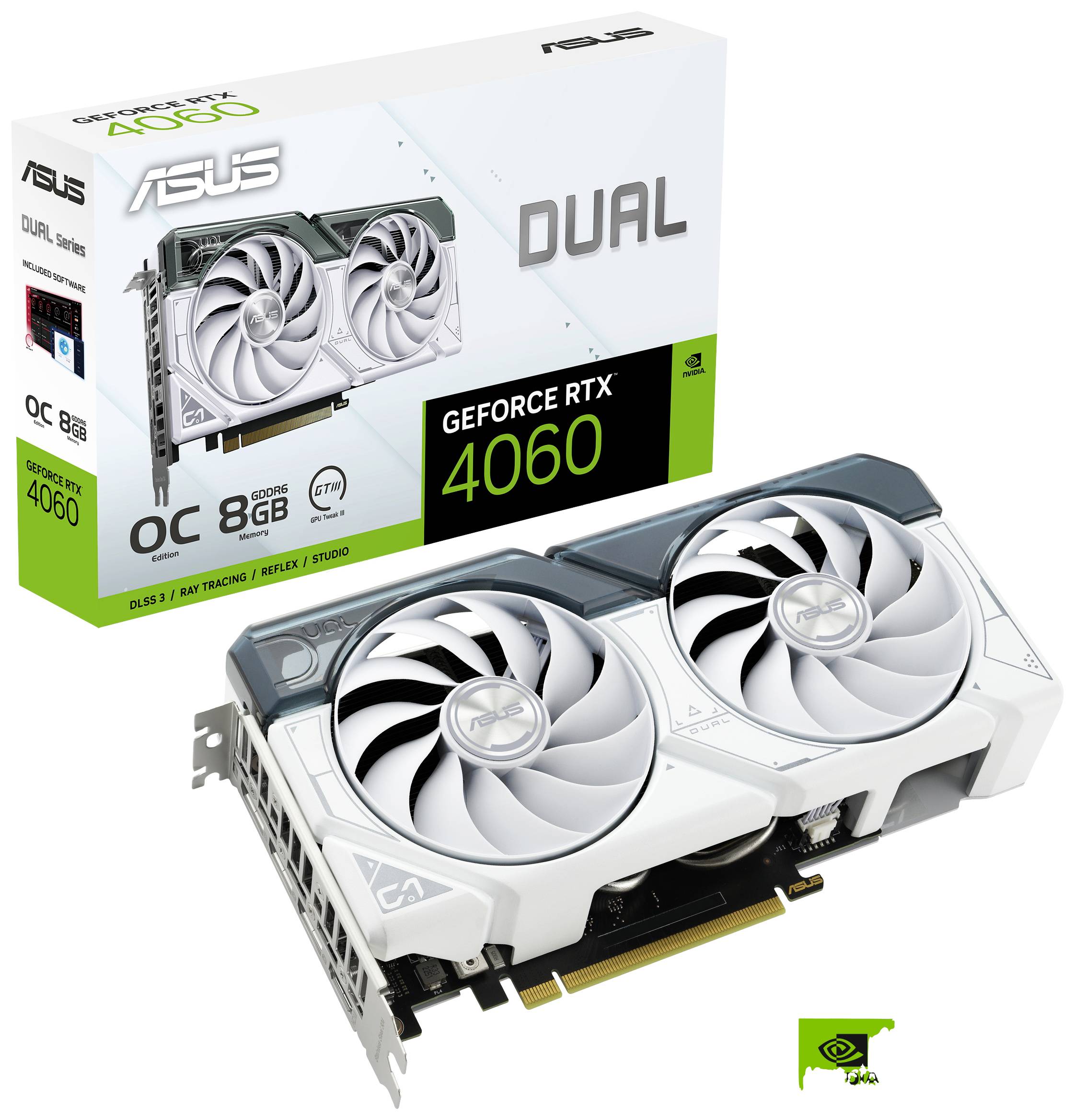 Asus Grafikkarte Nvidia GeForce RTX 4060 8 GB GDDR6-RAM PCIe, HDMI®, DisplayPort