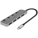 LINDY 43383 4 Port USB-C® (USB 3.2 Gen 2) Multiport Hub Grau