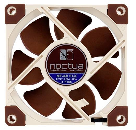 Noctua NOC-NF-A8-FLX PC-Gehäuse-Lüfter Beige, Braun (B x H x T) 80 x 25 x 80mm