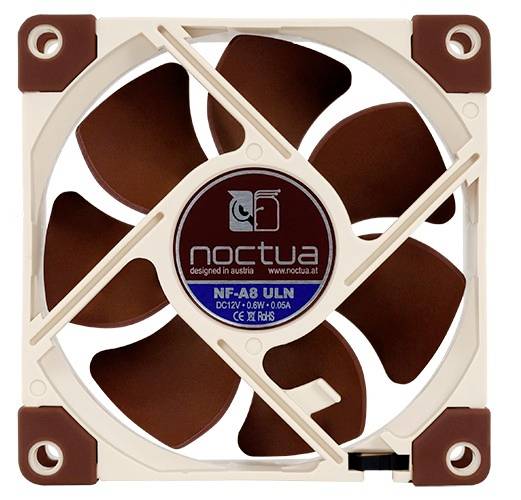 Noctua NF-A8 ULN PC-Gehäuse-Lüfter Beige, Braun (B x H x T) 80 x 25 x 80mm